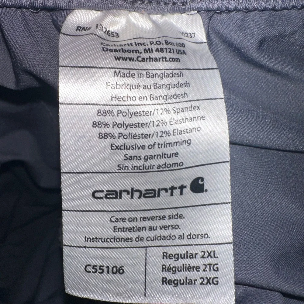 Carhartt Utility Cargo Pants Relaxed Fit Workwear Outdoor Gray Size‎ 2XL